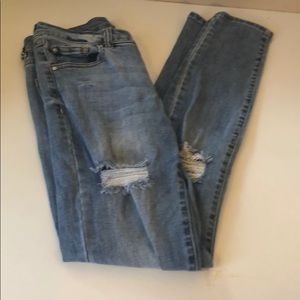 Size 0 ripped refuge jeans from Charlotte Russe